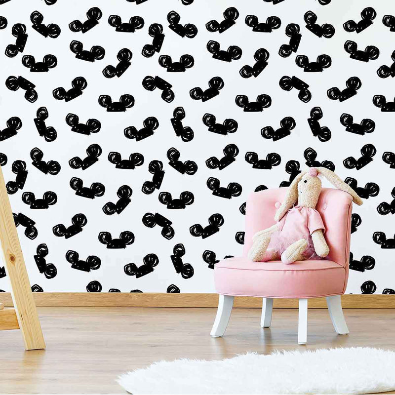 Panneau de papier peint adhésif souris, L 48 po x l 24 po