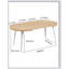 Table extensible en panneau de fibres à densité moyenne avec pieds en métal robustes, parfaite pour la salle à manger, le bureau et les pizzas-1089648778-1089648775