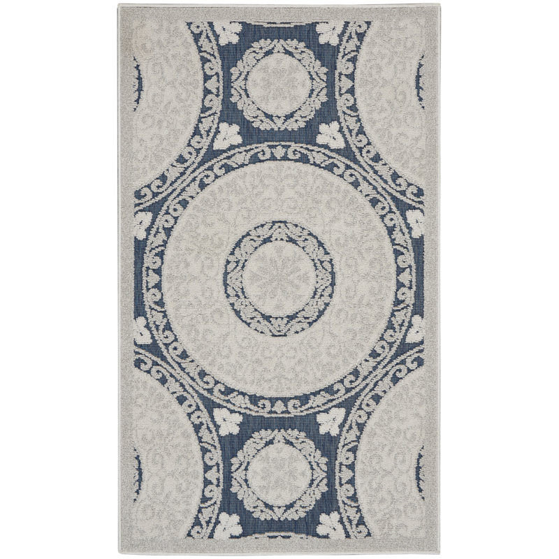 Grice Geometric Indoor / Outdoor Rug, Rectangle 2'2" x 3'9"