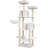 Cat Tree, 71.7-Inch Cat Tower For Indoor Cats, Plush Multi-Level Cat Condo With 13 Scratching Posts, 2 Perches, 2 Caves, Hammock, 2 Pompoms, Cream White MS013LC