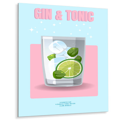 Gin & Tonic In A Rocks Glass I - Décoration murale cocktails