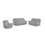 Causeuse double inclinable avec console, gris-1074846701