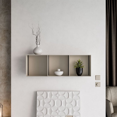 3 Piece Square Metal Cube Shelf