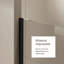Porte de douche en verre, porte de douche coulissante en H 72 po à double usage, panneau de verre épais de 1/4 po avec poignée en acier inoxydable, barre de support, noir