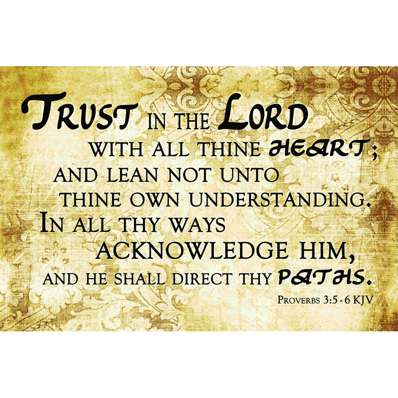 " Trust Lord 2 ", 12" W x 8" H