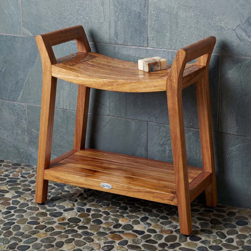 Asia Ascend 27" W Teak Shower Bench