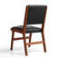 Chaise rembourrée capitonnée en similicuir-907237141