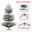 Arbre de Noël artificiel de 6 pieds, arbre de Noël articulé en pin avec 795 branches réalistes, base en acier-316049123
