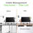 Metal Under Desk Table Mount Cable Management Rack Ventilation And Cord Control Slots Black