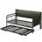 Space-Saving Convertible Daybed, Includes Pull-Out Trundle & Headboard with Storage and USB Outlets-1891648909-1890009238