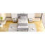 Structure de lit plateforme tapissier, gris simple, support robuste, barres de sourdine, supporte jusqu'à 800 livres, assemblage rapide pour la fabrication de matelas à ressorts,