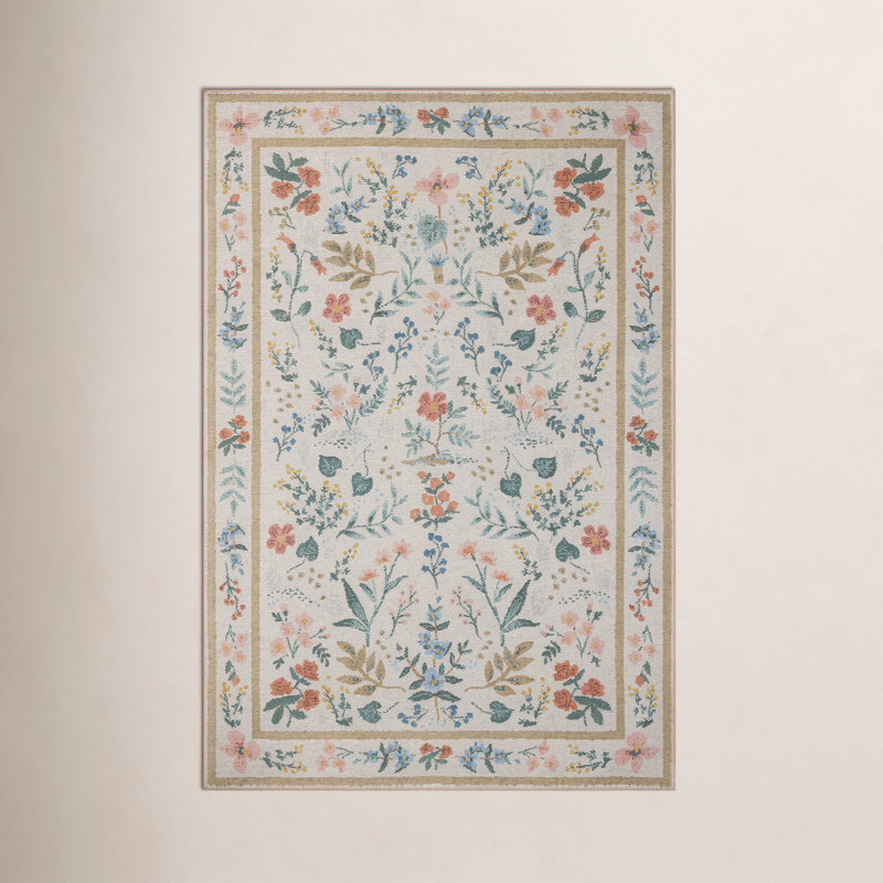 Wildwood Cream Area Rug, Round 5', Cream