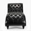 Chaise longue sans accoudoirs touffetée