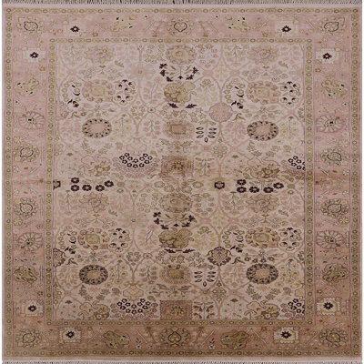 Tapis oriental pêche / beige