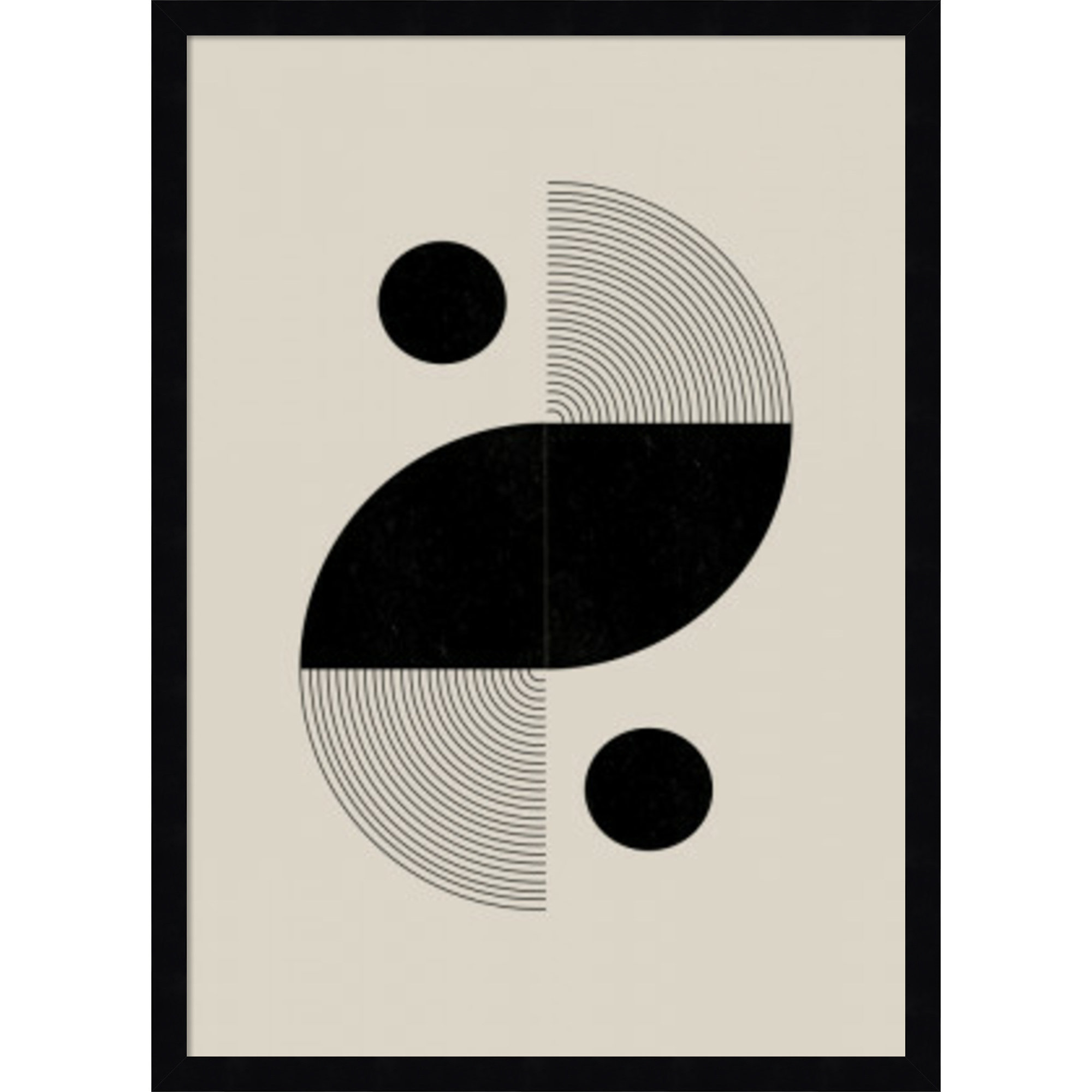 BaB No 3 by The Miuus Studio, 25" H x 18" W x 1" D, Black