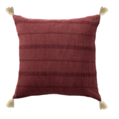 Danica Farmhouse Striped 100% Turkish Cotton Throw Pillow