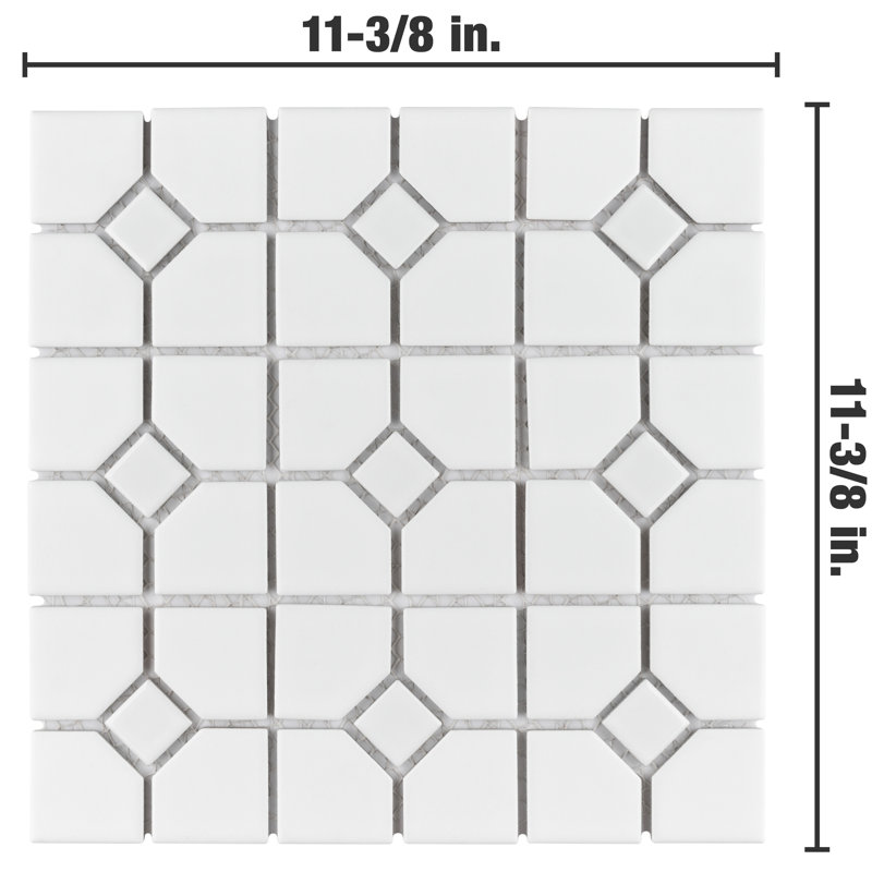 Oxford Porcelain Mosaic Wall & Floor Tile