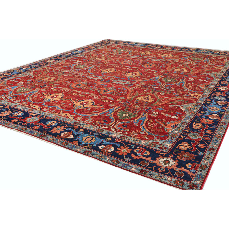 Tapis multicolore de haute qualité noué à la main