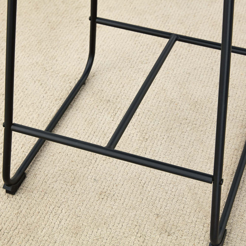 Tabouret de bar en polyuréthane de style moderne et minimaliste, convenant à la cuisine, au bar et à la maison moderne, Noir