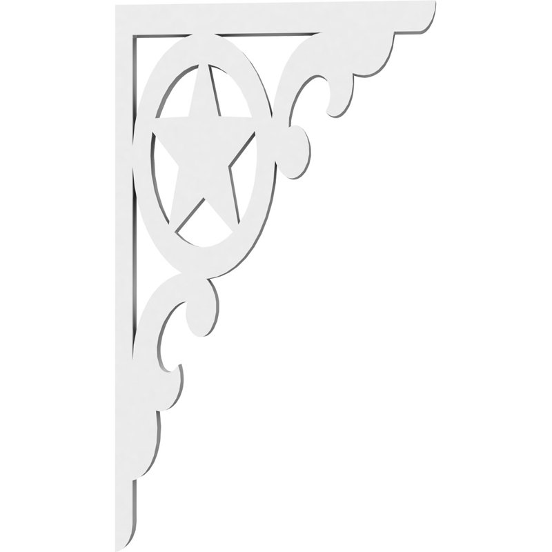 Support de qualité architecturale Hurley, L 5/8 po x P 7 po x H 12 po, Austin, PVC