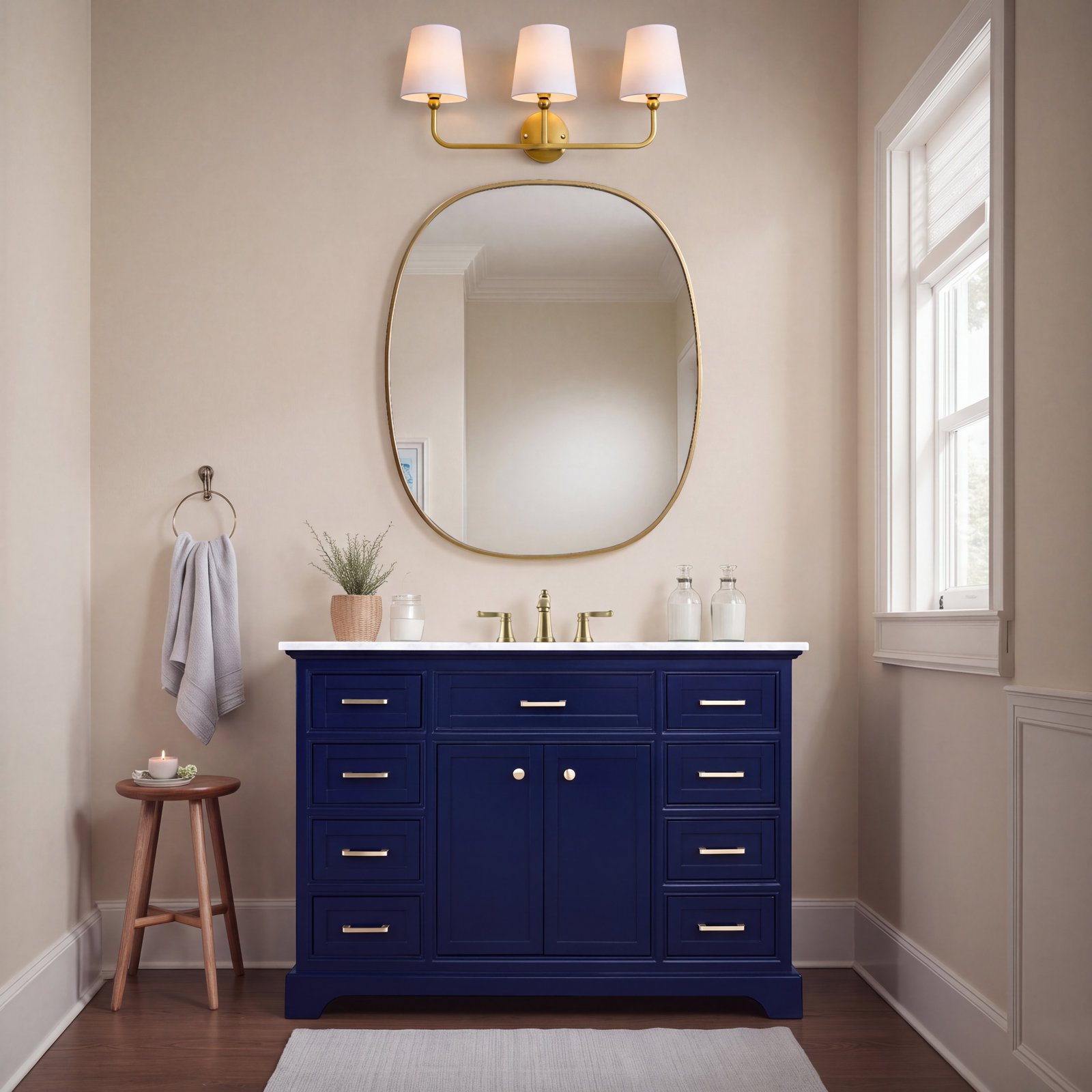 Hermes 48'' Single Bathroom Vanity, Blue