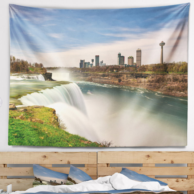 Paysage «American Falls at Niagara Falls», H 32 po x l 39 po