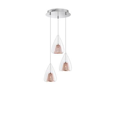 Hugo 3 - Light Chrome Cluster Pendant