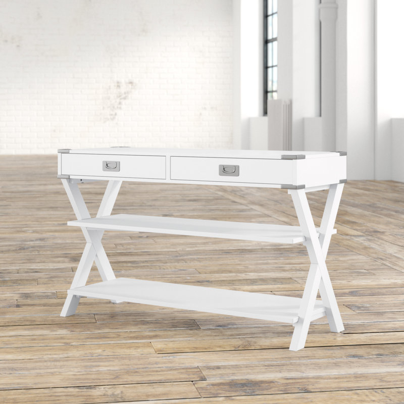 Atticus 48'' Console Table, White