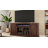 Cifuentes 78" Fully Assembled Traditional TV Stand for TVs up to 85", Dark Cherry Wood Entertainment Center with Storage Cabinets, Glass Doors & Cable Management