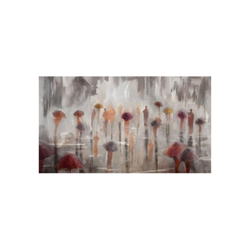 Tear Of Fox Painting by Jean Kenna, Glass Coat, 40" H x 71" W