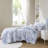 Reversible Bedding Sets Polyester Twin XL Blue Floral Modern Home Quilt