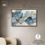 «Gold River I», reproduction d'art encadrée bleue et dorée par Art Remedy, cadre doré, 45 x 30-123845143-123845130