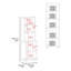 Garde-manger double blanc avec rangement ouvert