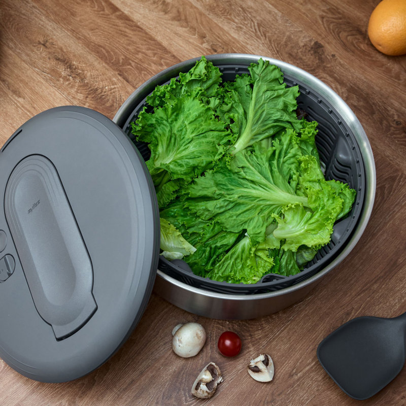 Zyliss Stainless Steel Salad Spinner, 14.7cm H x 27.7cm W