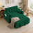 3 In 1 Convertible Sleeper Sofa Bed, 53 Inch Loveseat Sleeper Sofa Pull Out Couch With 2 Pillows-2071227551