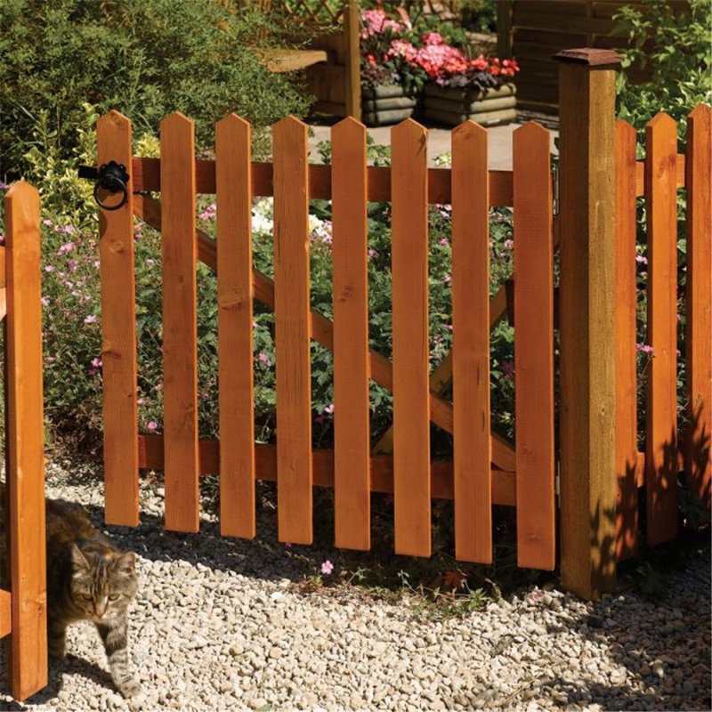Brekyn Solid Wood Gate, 90cm H x 90cm W x 5cm D