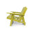 Shoreline Fully Assembled All-Weather Outdoor Folding Modern Adirondack Chair and Table Set-488664278
