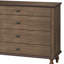 Grande commode à 4 tiroirs avec pied en bois massif-1833366728