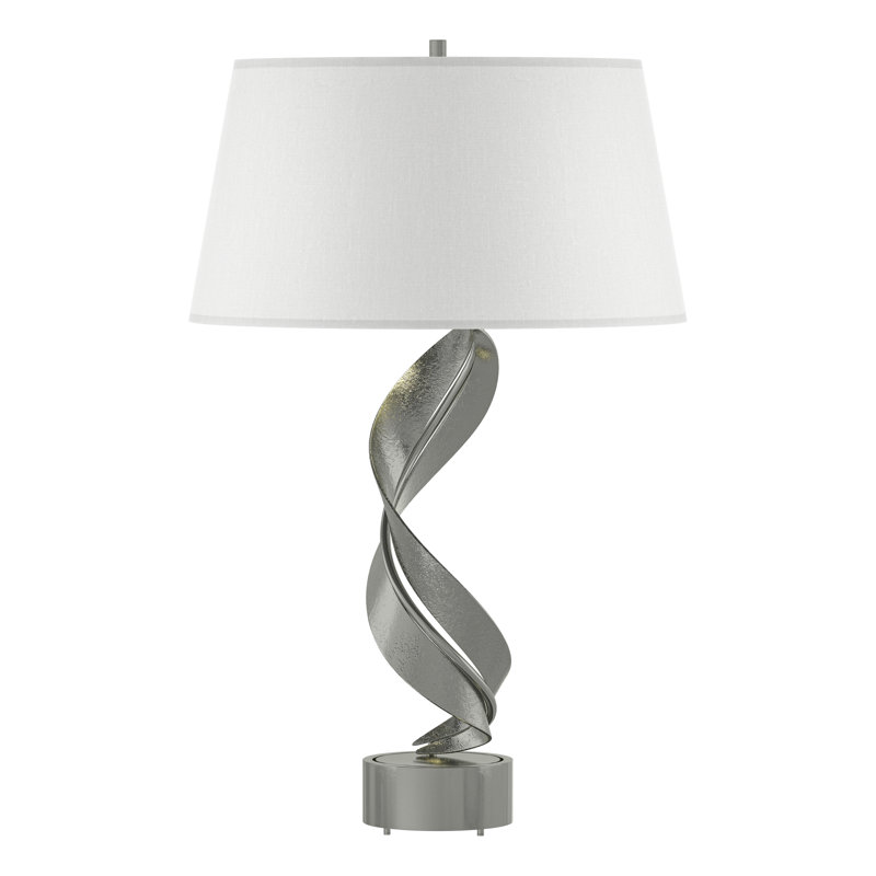 Folio 25.1" Table Lamp, Natural Anna, Sterling
