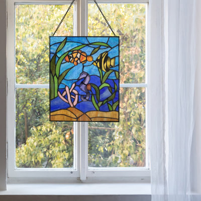 Underwater Ocean Scene Window Panel