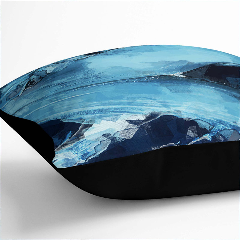 Square Throw Cushion, 40cm H x 40cm W x 15cm D, Black