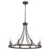 Mumme 8 - Light Dimmable Wagon Wheel Chandelier