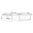 Black Solid + Manufactured Wood Rectangular Coffee Table