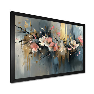 Mistic Symphony Of Abstract Fuschia Flowers III - Fuschia Canvas Art