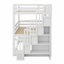 Lit superposé triple avec escalier de rangement, conception séparée-50304278