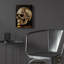  'Golden Skull' by Rey Klimt Acrylic Glass Wall Art, 12" x 16"-1359530736