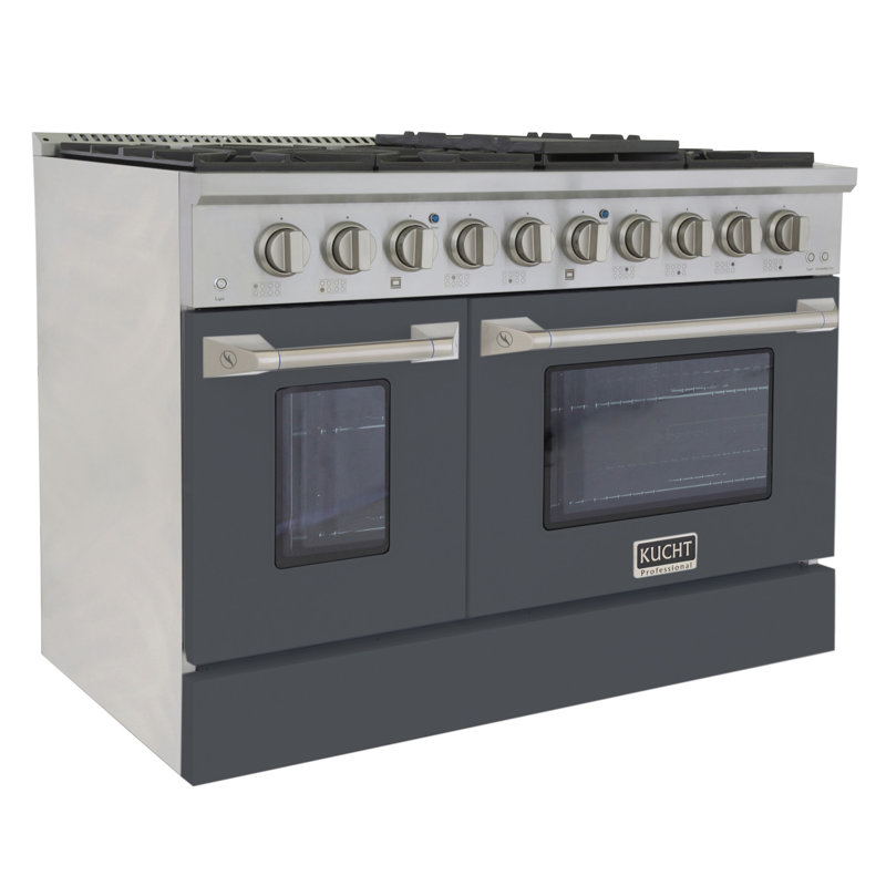 48" 6.7 Cu. ft Freestanding Gas, Liquid Propane, Cement Gray