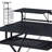 Black Computer Desk With Keyboard Tray