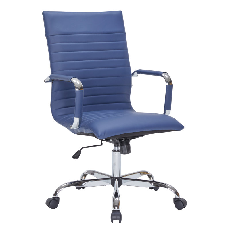 Fauteuil de conférence ergonomique Sorrells, Bleu marine