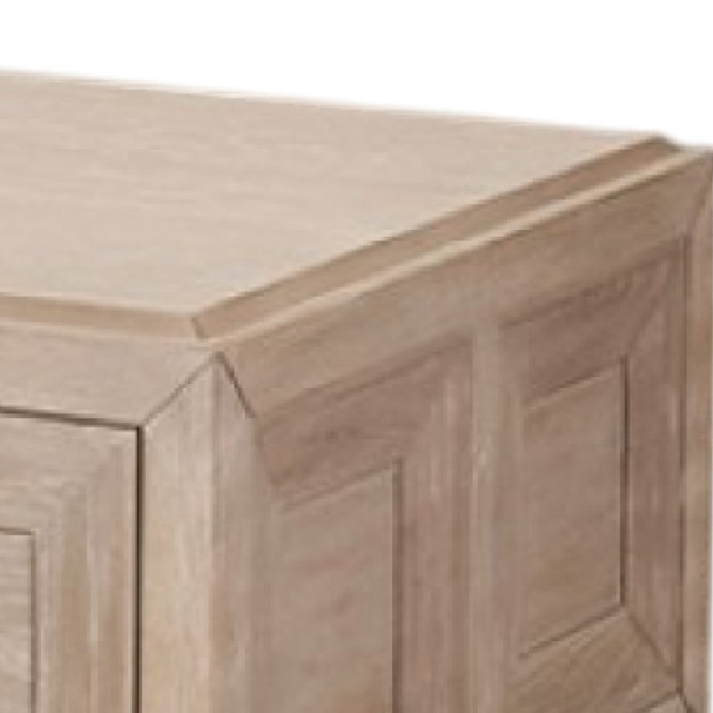 Table basse Kizie, tiroirs, roulettes, 54 po, Brun